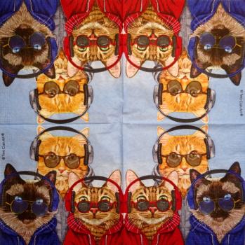 KAT-377 Katzen - 3-lagig - ppd - Two Can Art - CS